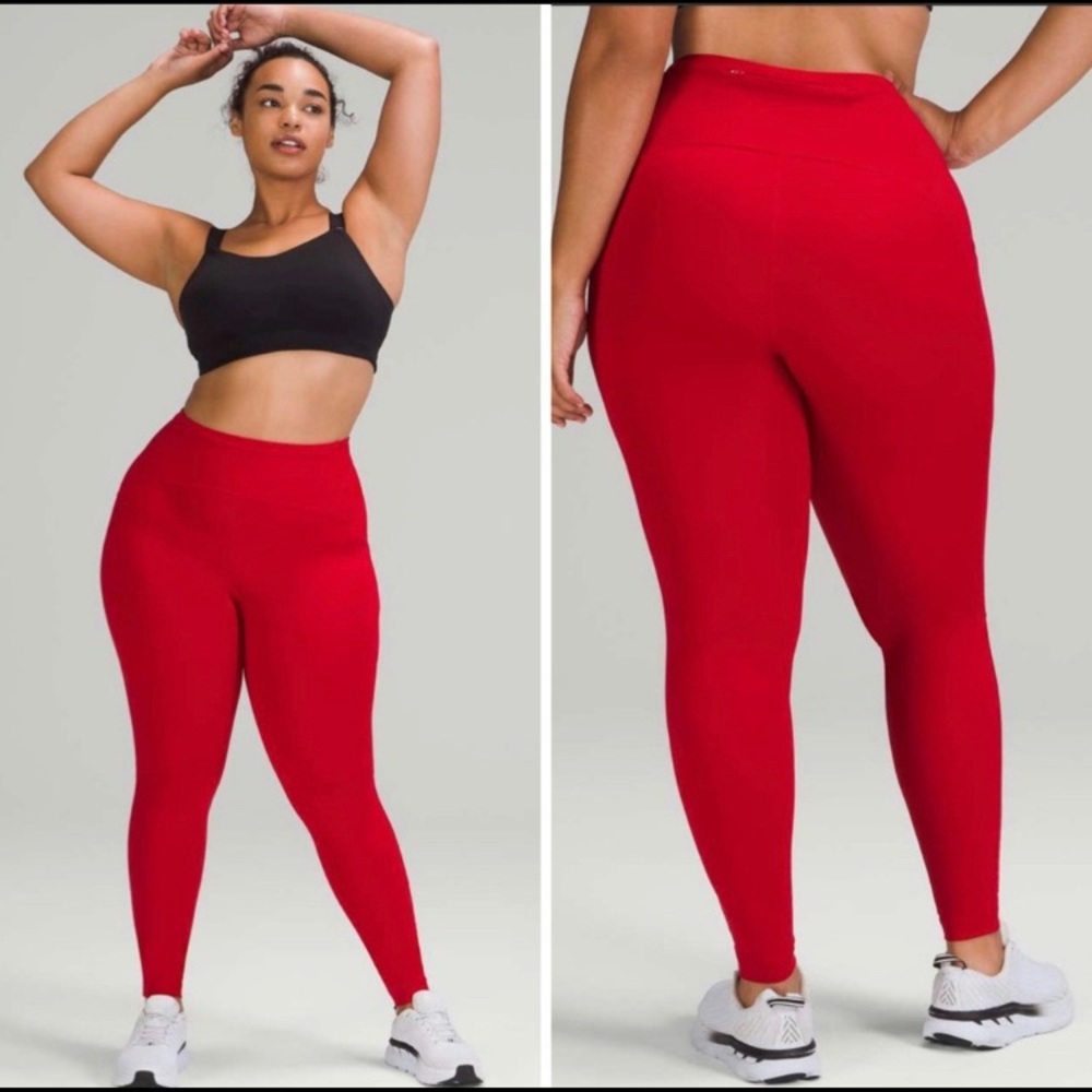 lululemon athletica High-Rise Red Leggings Size 6